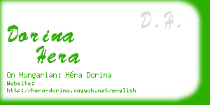 dorina hera business card