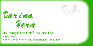 dorina hera business card